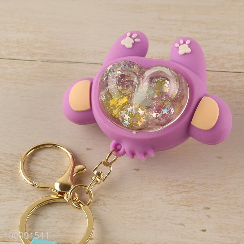 Good Quality Cute Cartoon Monkey Keychain PVC Keychain Backpack Pandents