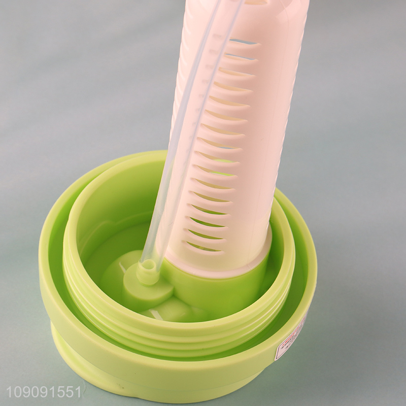 Wholesale Colorful Plaid Stainless Steel Insulated Coffee Cup with Straw & Tea Infuser