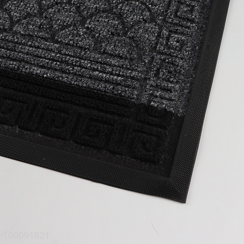 Good quality rectangle anti-slip home floor mat door mat for sale