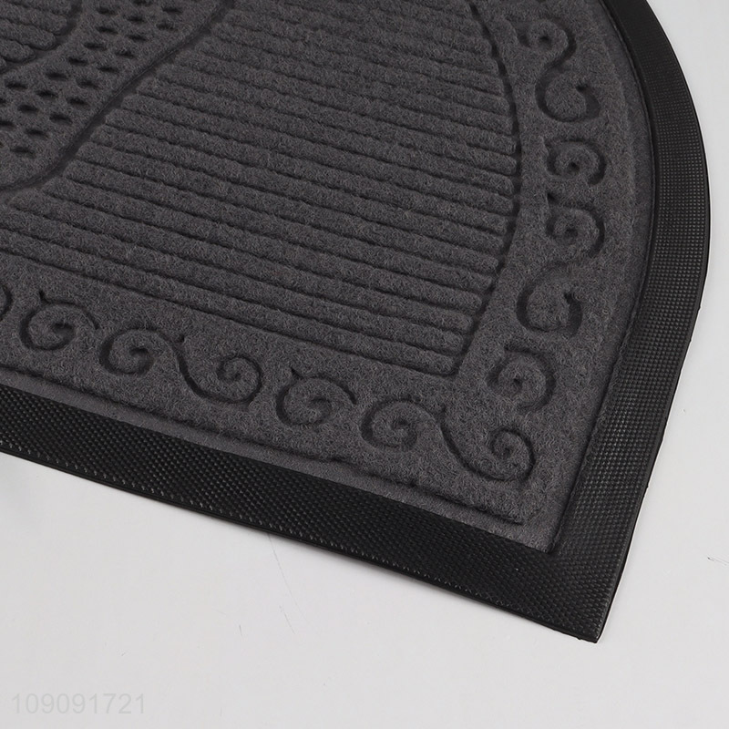 Factory price semicircle anti-slip household floor mat door mat