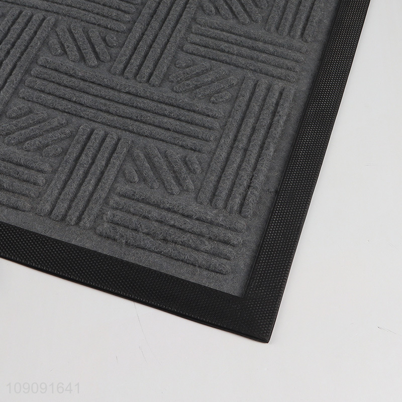 Best selling anti-slip rectangle polyester floor mat door mat for home