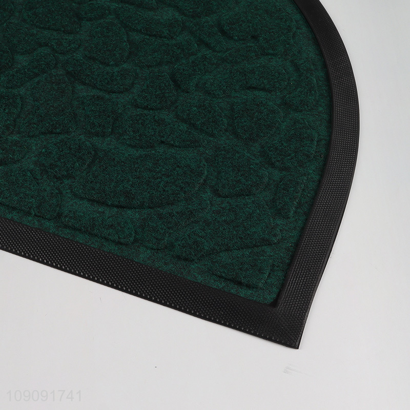 Best sale semicircle green non-slip floor mat door mat for household