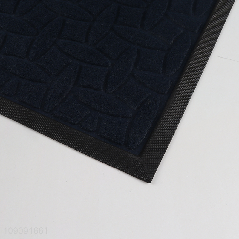 Most popular rectangle polyester anti-slip floor mat door mat for home