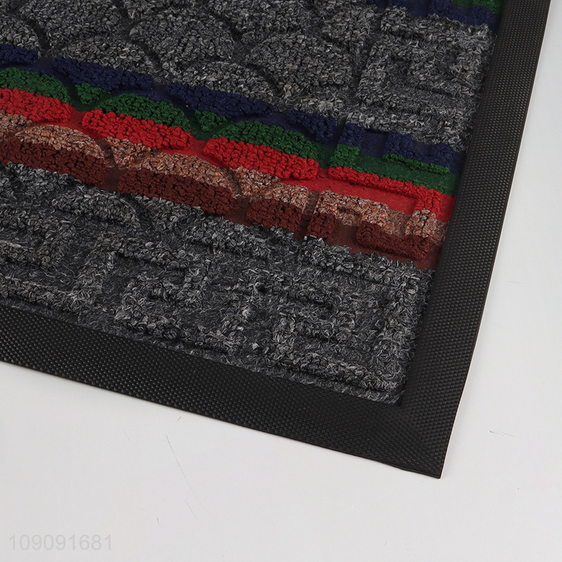 High quality rectangle anti-slip floor mat door mat for home hotel