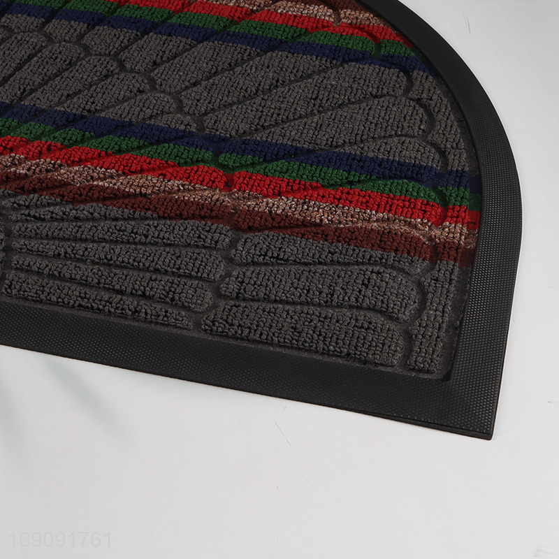 China wholesale semicircle non-slip household floor mat door mat for living room