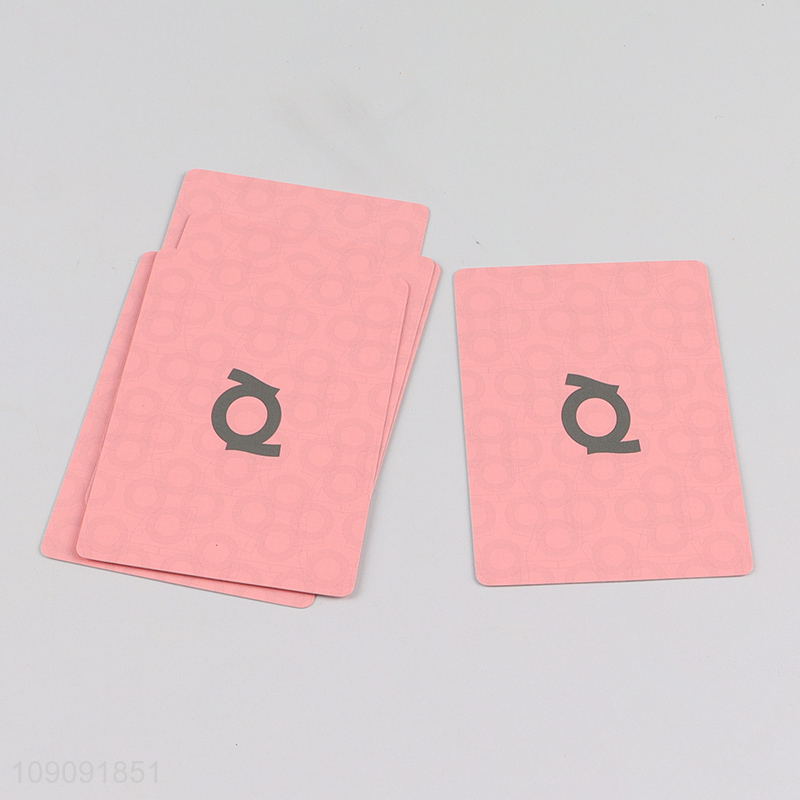 Yiwu market pink party supplies paper poker cards playing cards for adult