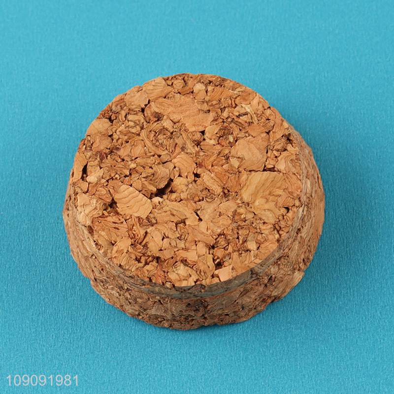 High Quality Clear Empty Glass Yogurt Pudding Jar with Cork Lid