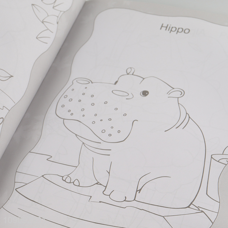 Factory Supply 16Pages Animals Coloring Book for Kids Boys Girls