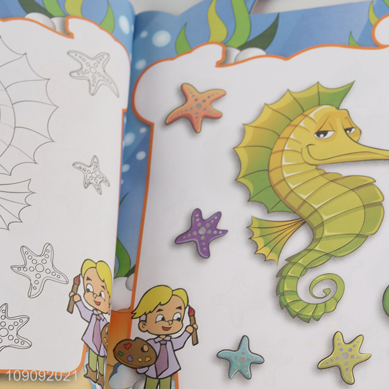 China Imports 16Pages Sea Creatures Coloring Book for Kids Children
