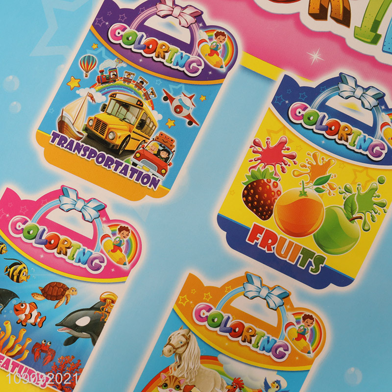 China Imports 16Pages Sea Creatures Coloring Book for Kids Children