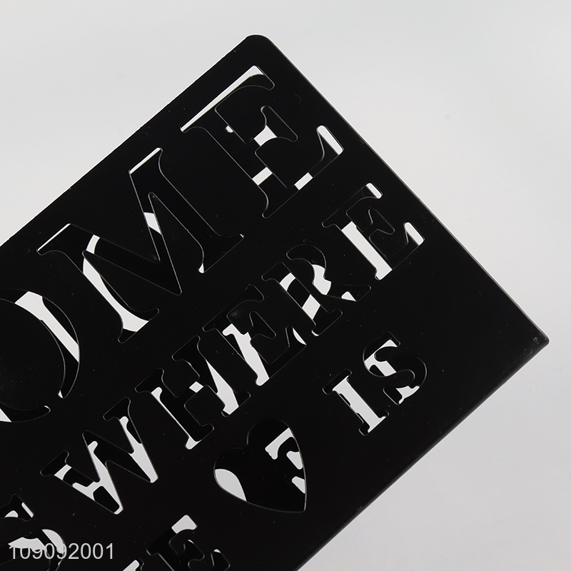 New Arrival Metal Tissue Holder Hollow Out Napkin Holder for Table