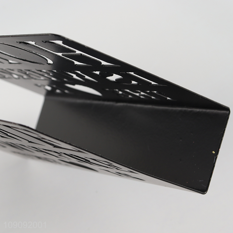 New Arrival Metal Tissue Holder Hollow Out Napkin Holder for Table