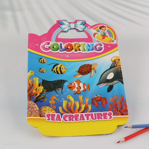 China Imports 16Pages Sea Creatures Coloring Book for Kids Children