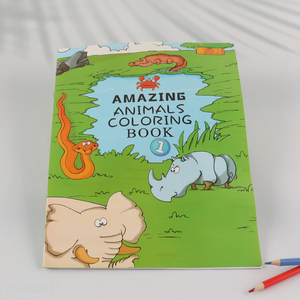 Factory Supply 16Pages Animals Coloring Book for Kids Boys Girls