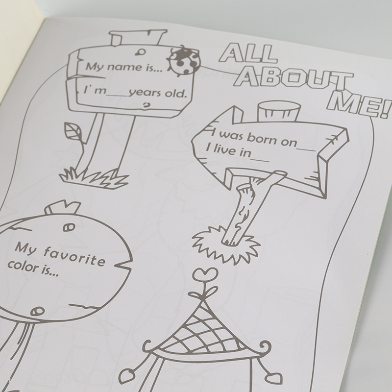 Factory Supply 16Pages Animals Coloring Book for Kids Boys Girls