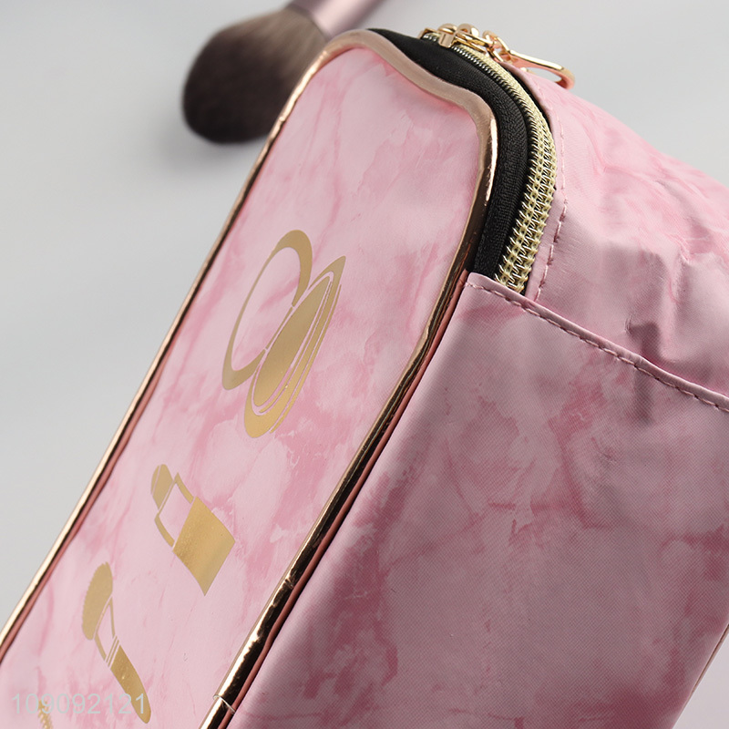 Factory Supply Women's Toiletry Bag Travel Makeup Bag with Handle