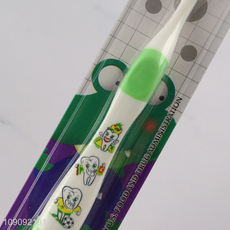 Good Quality Soft Bristles Kids Manual Toothbrush with Suction Base