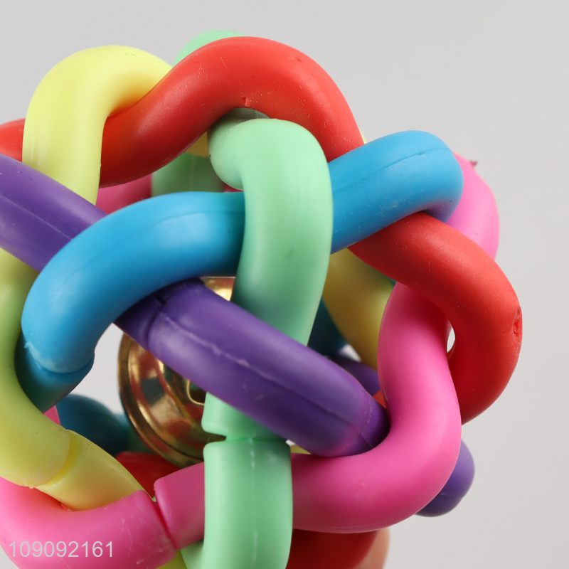 High Quality Interactive Pet Toy Cat Rainbow Ball Toy Dog Chew Toy