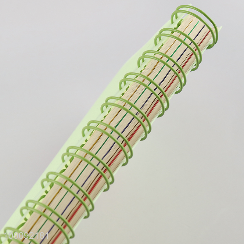 New Arrival 4 Subject Spiral Notebook with Waterproof Plastic Hardcover