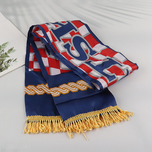 Online Wholesale Satin Scarf Knit Scarf Sports Football Soccer Scarf