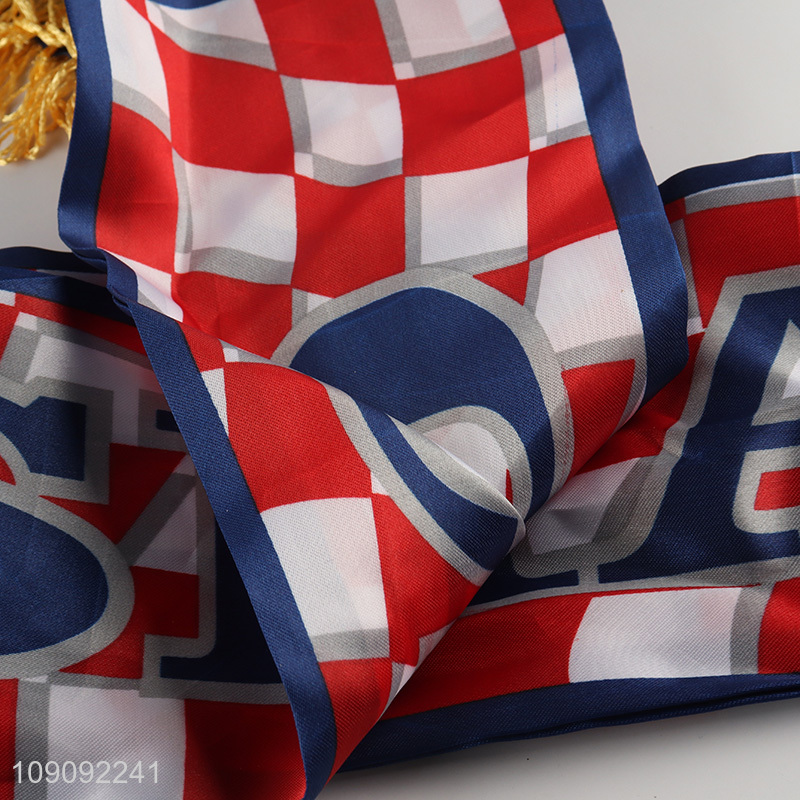 Online Wholesale Satin Scarf Knit Scarf Sports Football Soccer Scarf