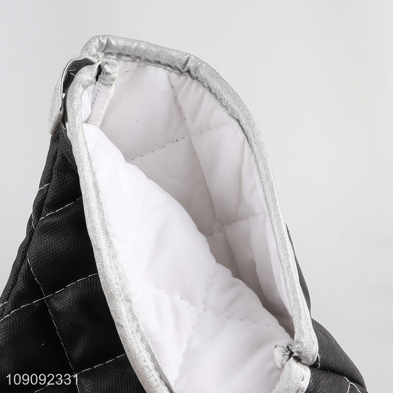 China supplier black home kitchen microwave oven mitts pot holder