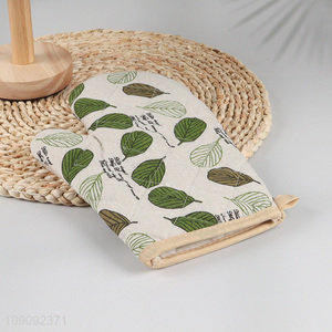 New products leaves pattern cotton microwave oven mitts pot holder