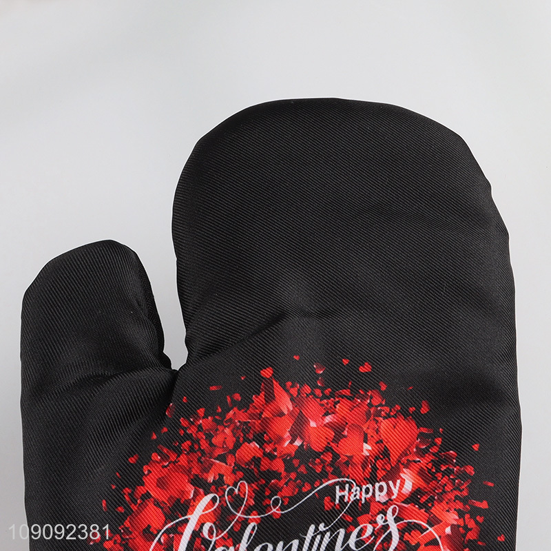 Yiwu market 2pcs home kitchen microwave oven mitts heat pad hot pad set