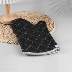 China supplier black home kitchen microwave oven mitts pot holder
