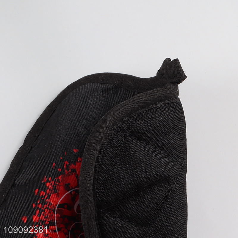 Yiwu market 2pcs home kitchen microwave oven mitts heat pad hot pad set