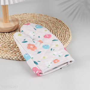 Factory supply flower pattern cotton microwave oven mitts pot holder for kitchen