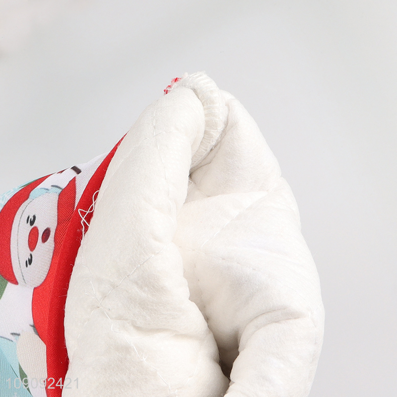 Good sale christmas series home kitchen microwave oven mitts hot pad set