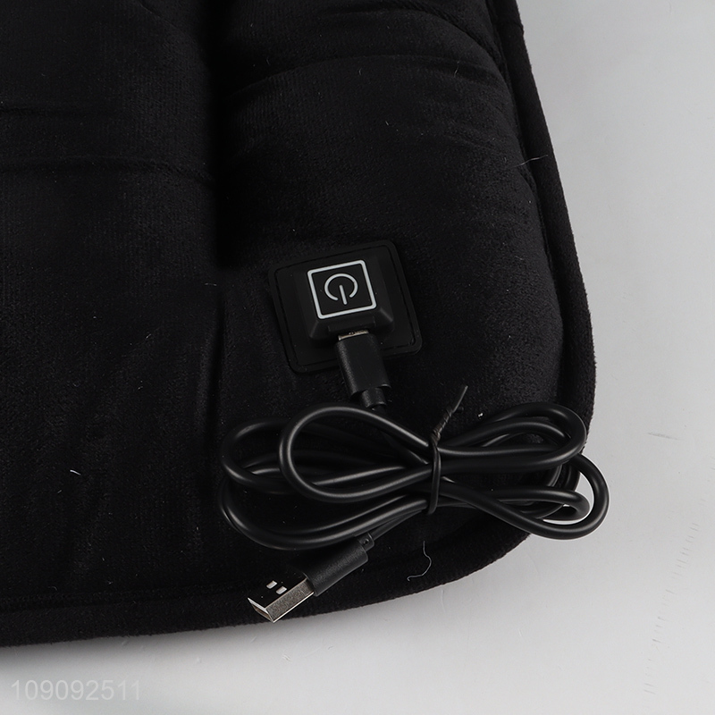 Hot products black comfortable heat car seat cushion for sale