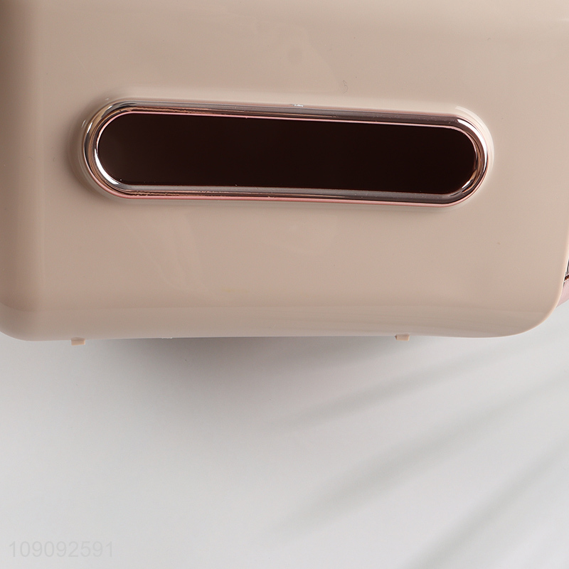 China factory home decor desktop organizer tissue box for sale