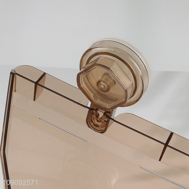 New arrival bathroom organizer plastic wall shelves corner storage rack