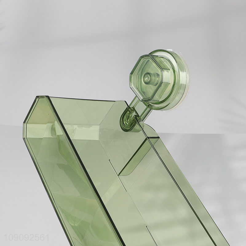 Hot selling household bathroom kitchen plastic wall-mounted storage rack