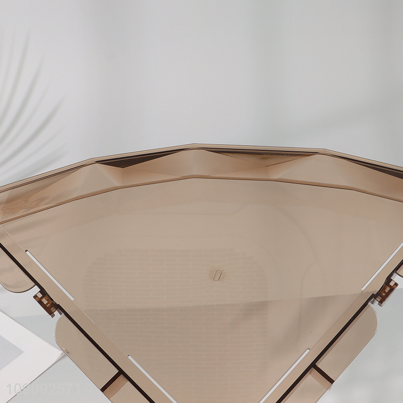 New arrival bathroom organizer plastic wall shelves corner storage rack