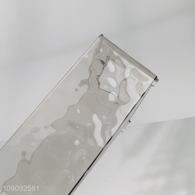 Top selling clear home office desktop organizer storage box with handle