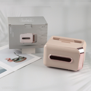China factory home decor desktop organizer tissue box for sale