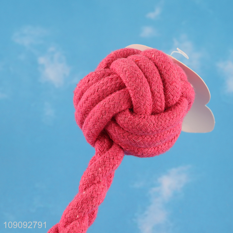 Factory Price Bite Resistant Dog Rope Toy Puppy Teething Toy