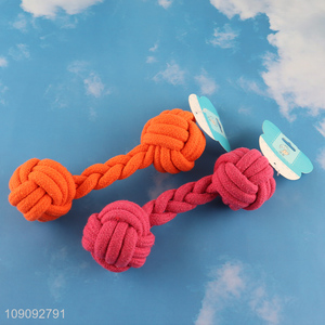 Factory Price Bite Resistant Dog Rope Toy Puppy Teething Toy