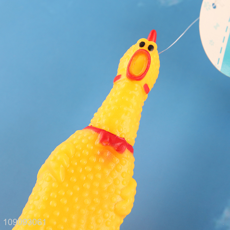 Good Quality Screaming Chicken Dog Toy Squeeze Squeaky Dog Toy
