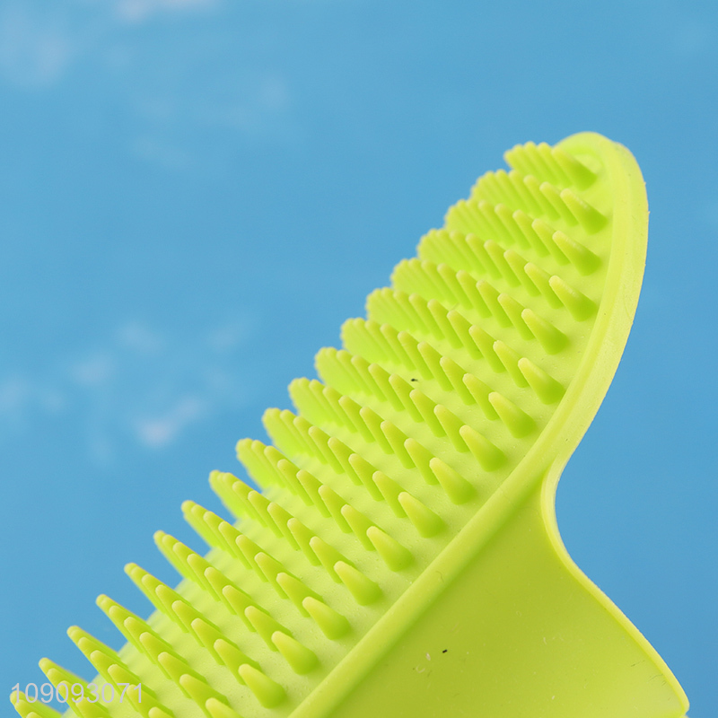 New Arrival Pet Massage Bath Brush Soft Silicone Dog Grooming Brush