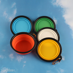 Hot Selling Collapsible Pet <em>Dog</em> <em>Bowl</em> for Walking Parking Traveling