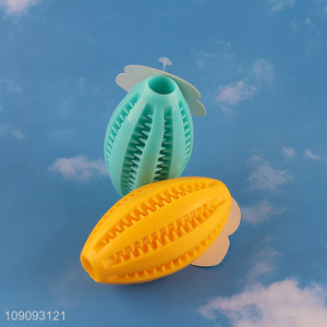 Factory Supply Bite Resistant Leakage Food Toy Dog Teething Toy