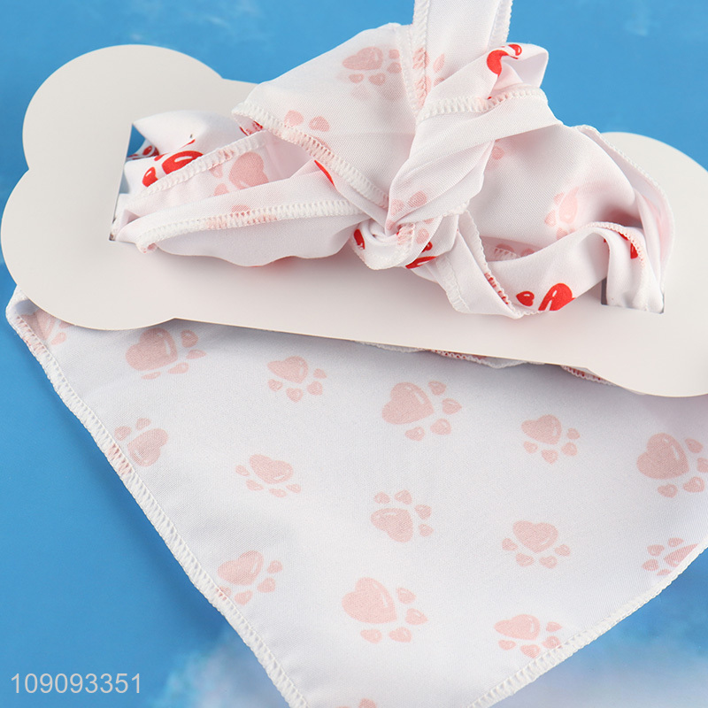 Wholesale Triangle Pet Scarf Dog Bandanas Comfortable Dog Cat Scarf