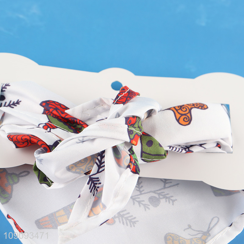 Custom Logo Pet Scarf Dog Cat Bandanas Dog Puppy Saliva Towel