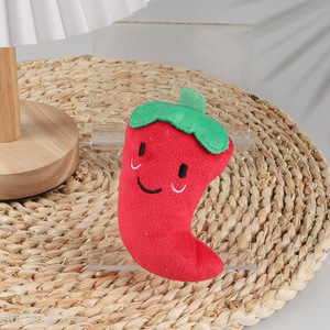 Hot products pepper shape plush toy bite-resistant chew toys squeaky toys