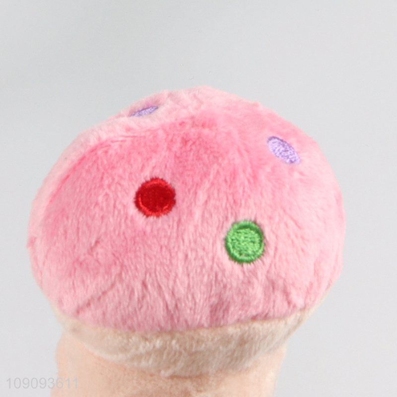 Low price mushroom shape grinding teeth squeaky toys pet toys