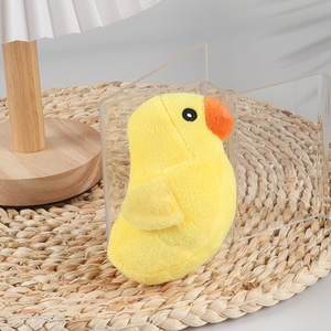 China wholesale duck shape plush grinding teeth squeaky toys for pets